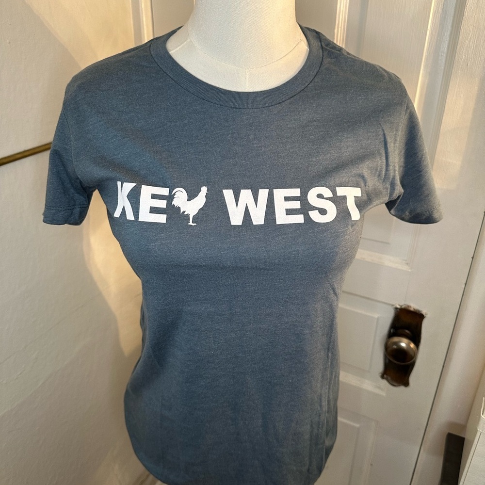 Key West Graphic Tee in Slate Blue